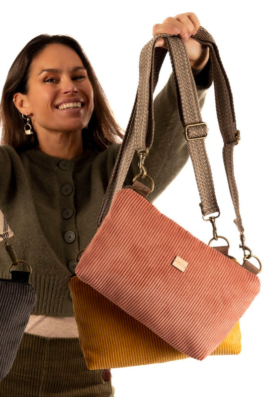 BANDOLERA MINI "Pana Coral"