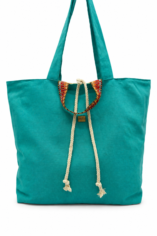 BIG BAG REVERSIBLE "Turquesa"