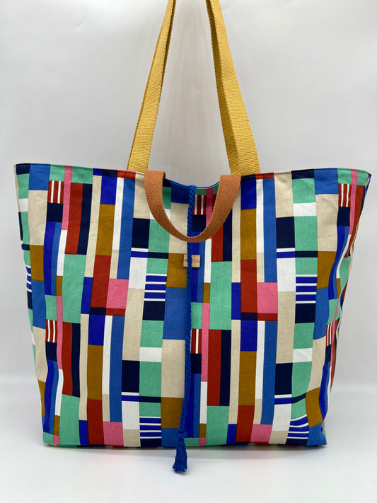 BIG BAG REVERSIBLE "Mondrian"