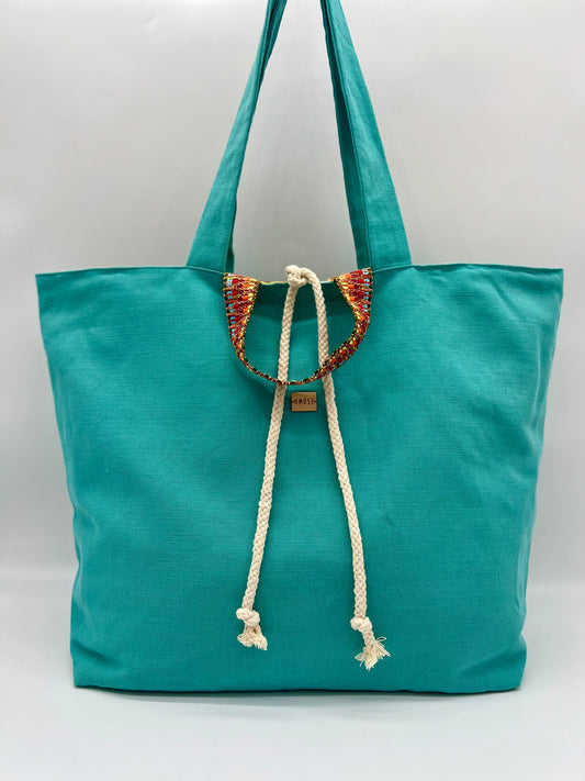 BIG BAG REVERSIBLE "Turquesa"