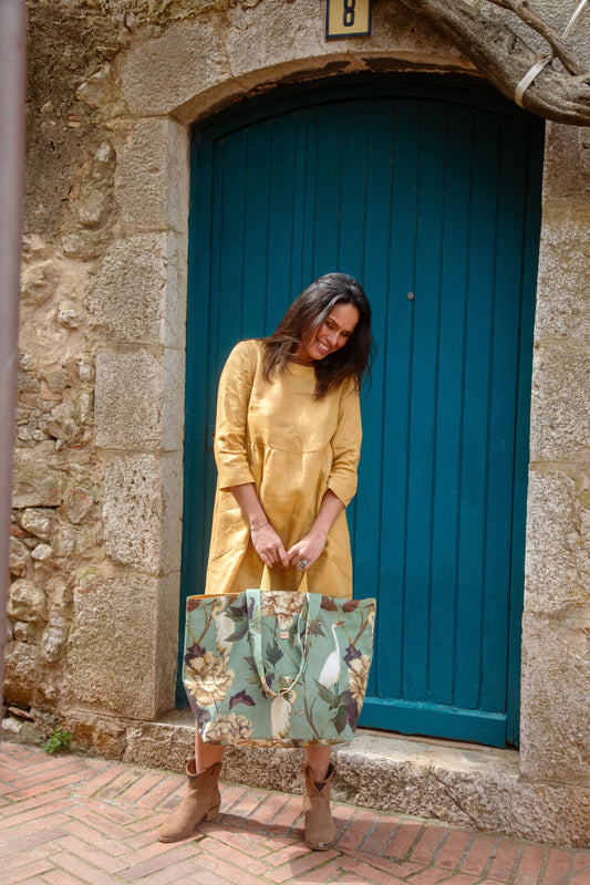 BIG BAG REVERSIBLE "Aves"