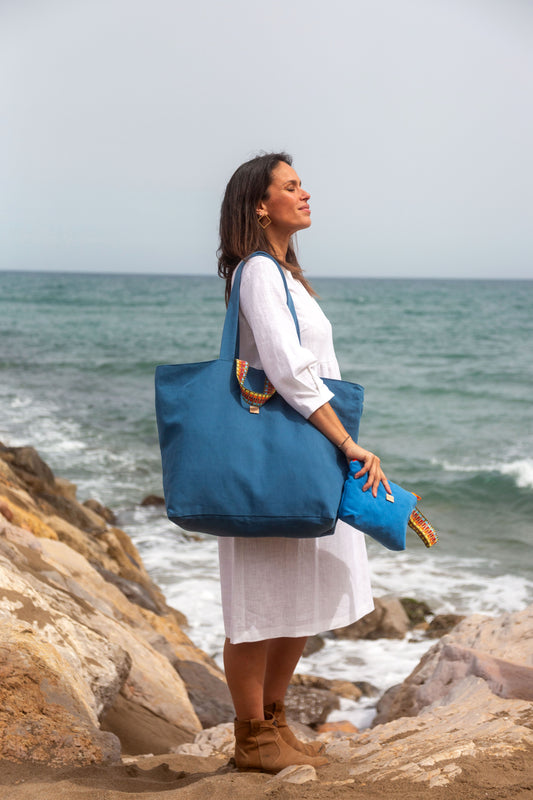 BIG BAG REVERSIBLE "Blue"